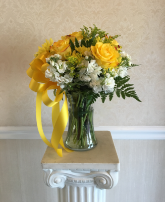 Touch of Yellow Vase 